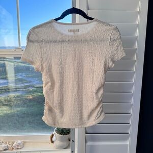 Madewell ruched sides crew neck